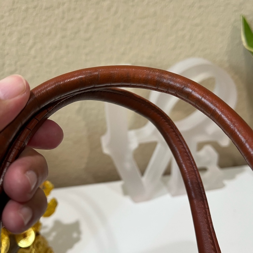 MCM VINTAGE COGNAC VISETOS HANDBAG - Picture 6 of 15